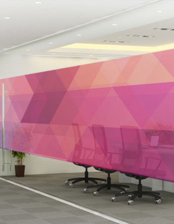 Vinil Esmerilado con Impresion UV