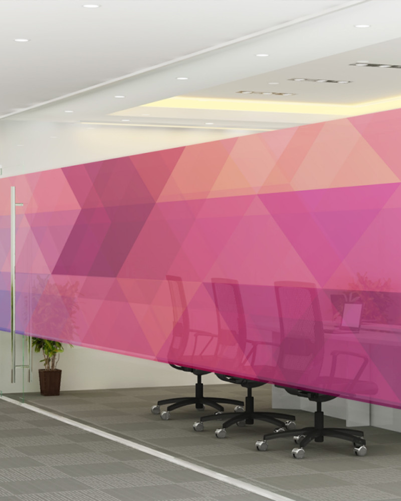 Vinil Esmerilado con Impresion UV